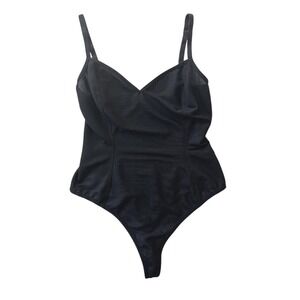 M6 All‎ Mesh V-neck Bodysuit - Small